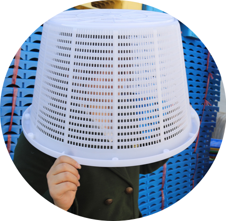 新品小圓籮，圓形塑料籮筐，萌即是正義~