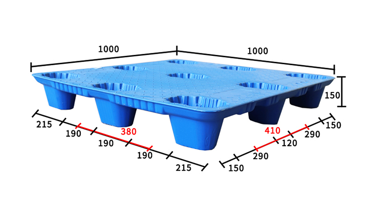 九腳托盤承重不夠？你還可以試試九腳吹塑托盤