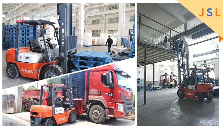 九腳吹塑托盤配合叉車使用，這9個(gè)注意點(diǎn)要當(dāng)心