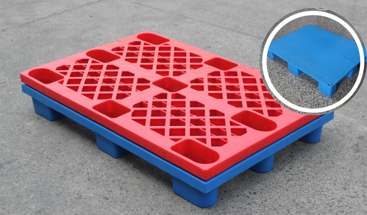 九腳塑料托盤能不能倉(cāng)庫(kù)使用？可以上貨架嗎？